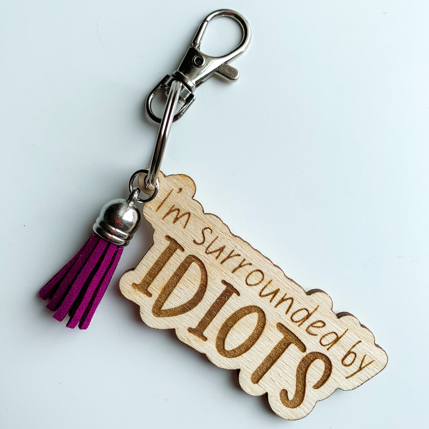 Surrounded by Idiots Keychain