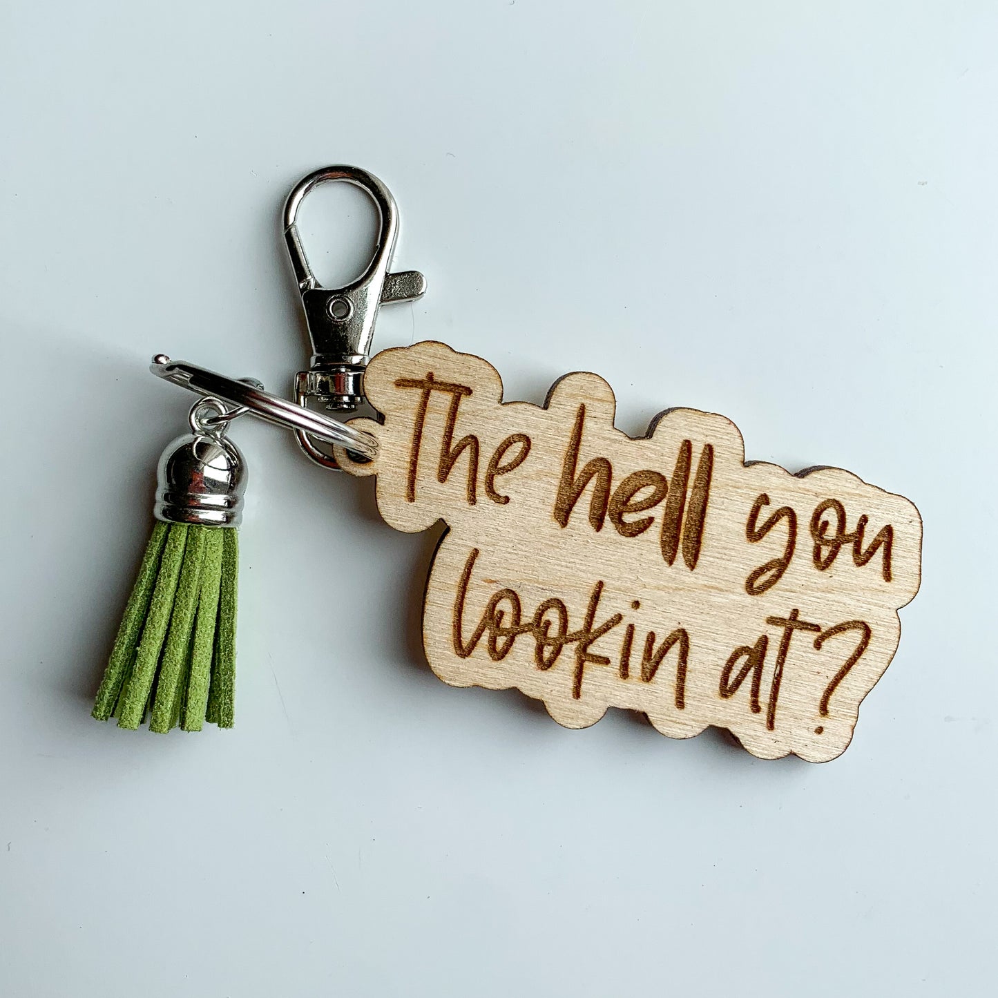 The hell you lookin' at? Keychain